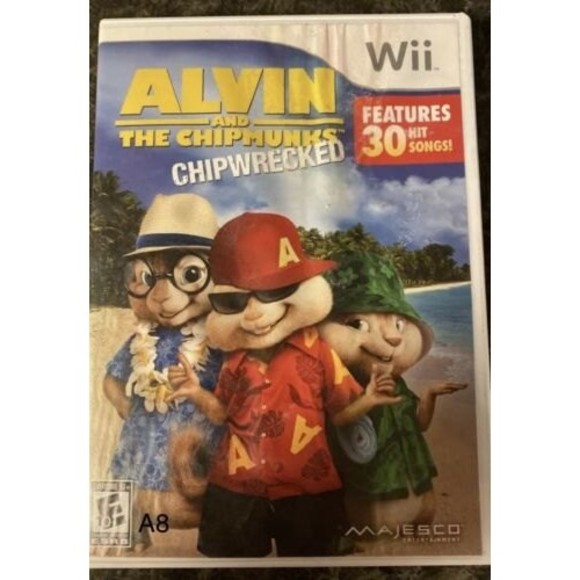 Alvin And The Chipmunks Chip wrecked Wii 2006 Video Game.‎ A2 - Picture 1 of 3